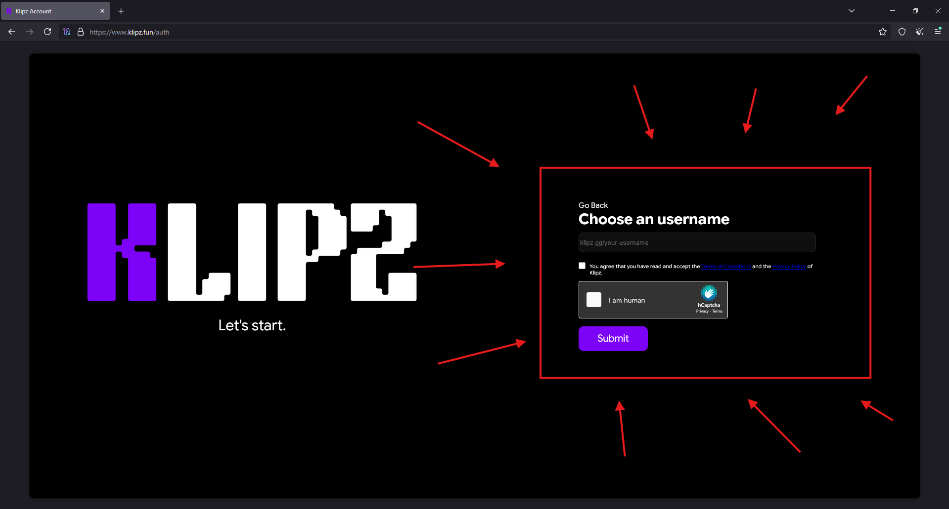Create Account — Step 2